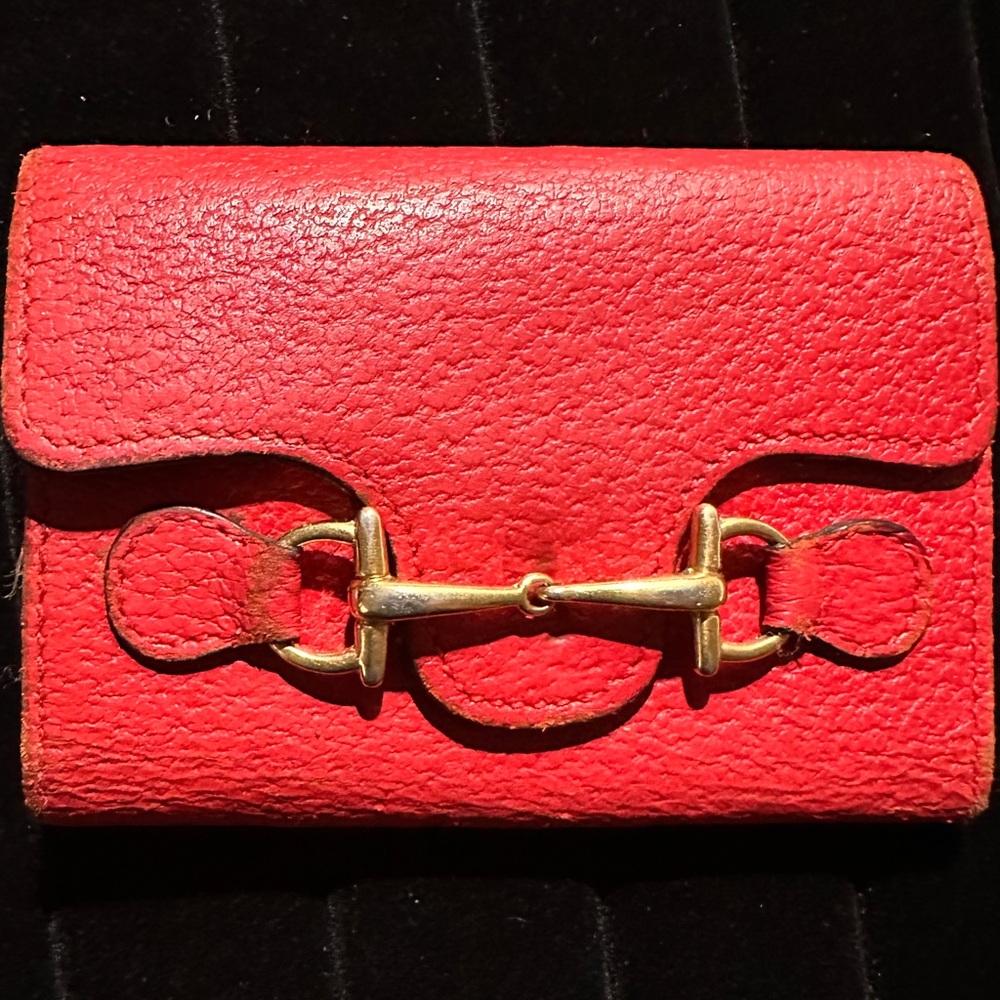 Red Gucci Horsebit Key Holder